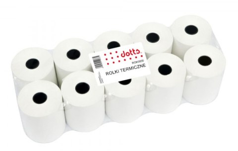 Rolki termiczne DOTTS 57x25mm (10szt) BPA FREE Rolki termiczne DOTTS 57x25mm (10szt) BPA FREE