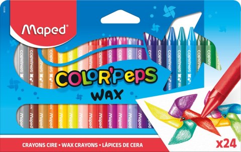 Kredki COLORPEPS świecowe 24 kolorów 861013 MAPED Kredki COLORPEPS świecowe 24 kolorów 861013 MAPED