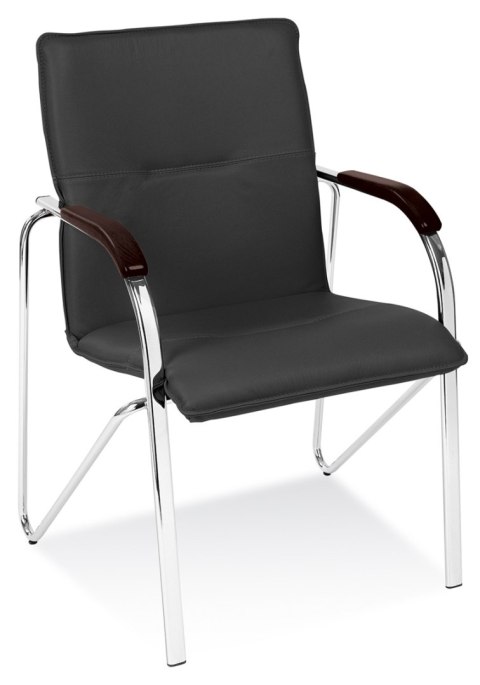 Krzesło SAMBA Chrome czarne, drewno wenge NowyStyl Krzesło SAMBA Chrome czarne, drewno wenge NowyStyl