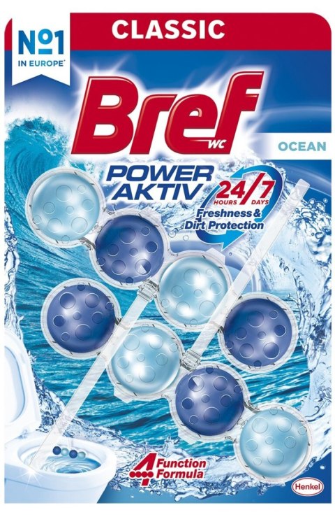 BREF Zawieszka WC POWER AKTIV 2x50g Ocean barwiące 93698