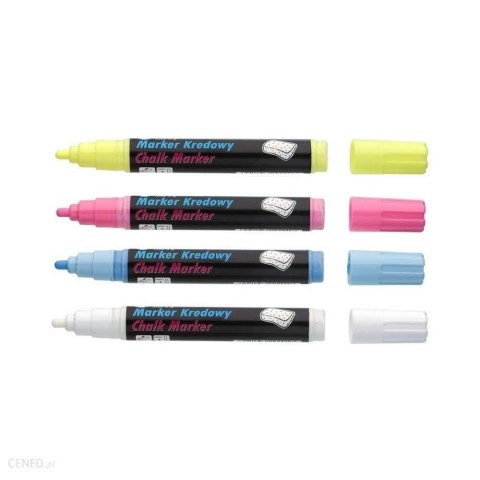 Marker kredowy, końcówka okrągła 4,5mm, 8g tuszu pastelowy różowy TO-292 Toma Marker kredowy, końcówka okrągła 4,5mm, 8g tuszu pastelowy różowy TO-292 Toma