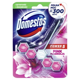 DOMESTOS Zawieszka do toalety KOSTKA POWER5 PINK MAGNOLIA 9x55g 79128