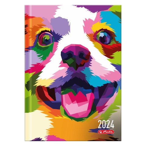 Kalendarz Dzienny A5 Pies Art 2024 9588526 Herlitz Kalendarz Dzienny A5 Pies Art 2024 9588526 Herlitz