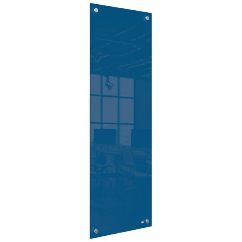 Mała podłużna szklana tablica suchościeralna Nobo Home 300x900mm, niebieska 1915608 Mała podłużna szklana tablica suchościeralna Nobo Home 300x900mm, niebieska 1915608