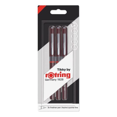 Zestaw cienkopisów TIKKY 0.1/ 0.3/ 0.5 mm ROTRING 1904780 Zestaw cienkopisów TIKKY 0.1/ 0.3/ 0.5 mm ROTRING 1904780