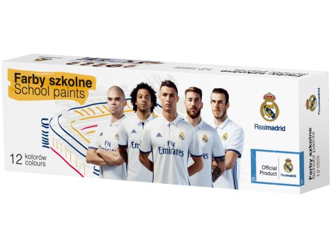 Farby 12-kolorowe Real Madrid RM-158, Astra 301218006 Farby 12-kolorowe Real Madrid RM-158, Astra 301218006