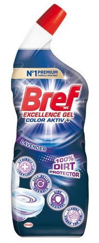 BREF Płyn żel do WC Excellence Color Aktiv 700ml Lavender *311235