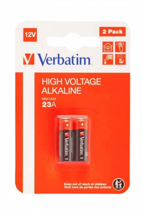 Baterie VERBATIM MN21/A23 23A 12V BLISTER 2szt. 49940 Baterie VERBATIM MN21/A23 23A 12V BLISTER 2szt. 49940