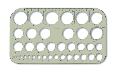 Szablon kołowy wew.Z-37 749161 165X282 KOH I NOOR Szablon kołowy wew.Z-37 749161 165X282 KOH I NOOR