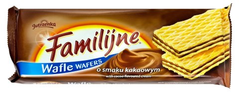 Wafle FAMILIJNE Kakaowe 180g JUTRZENKA Wafle FAMILIJNE Kakaowe 180g JUTRZENKA