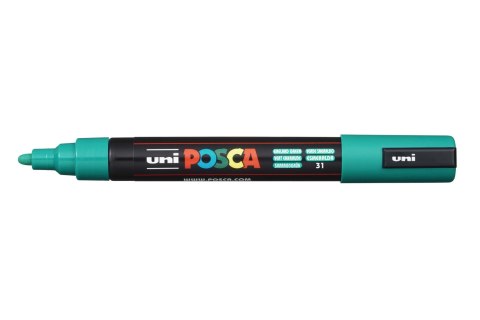 Marker z tuszem pigmentowym PC-5M szmaragdowy POSCA UNPC5M/DSZM Marker z tuszem pigmentowym PC-5M szmaragdowy POSCA UNPC5M/DSZM