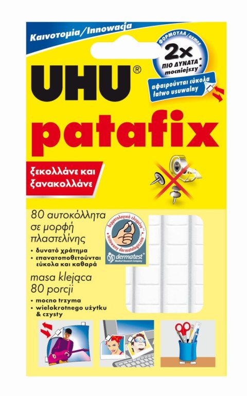 Masa samoprzylepna PATAFIX 50g UHU 43500 (80kwadratów) Masa samoprzylepna PATAFIX 50g UHU 43500 (80kwadratów)