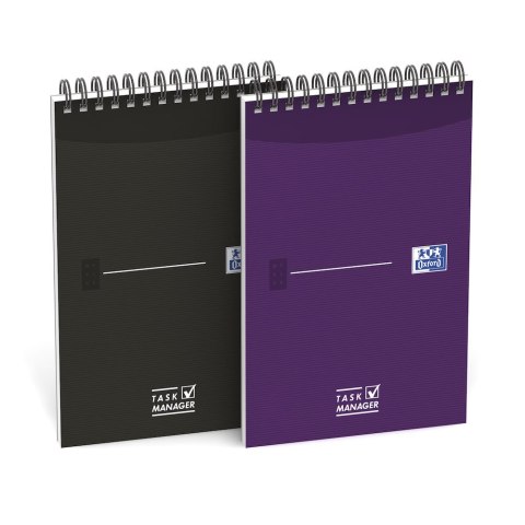 Blok notatnikowy OXFORD TASK MANAGER A5, 70kartek, spirala u góry, 400055727 (X) Blok notatnikowy OXFORD TASK MANAGER A5, 70kartek, spirala u góry, 400055727 (X)