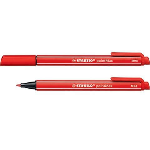 Cienkopis STABILO pointMAX czerwony 488/48 STABILO Cienkopis STABILO pointMAX czerwony 488/48 STABILO