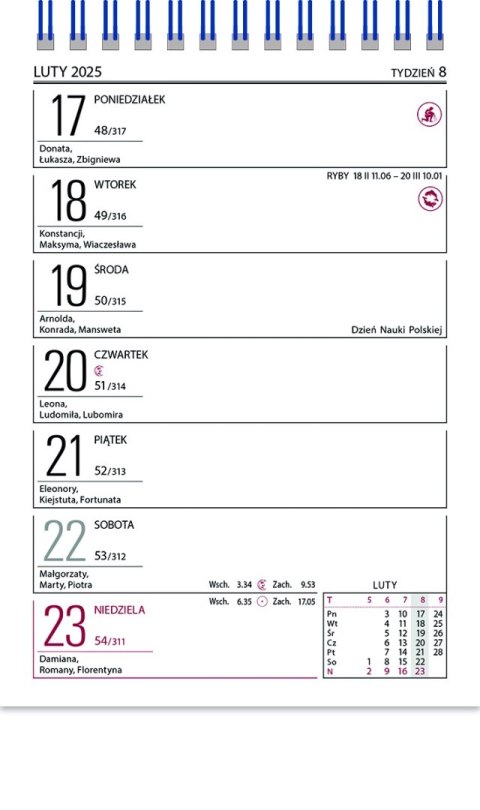 Kalendarz biurowy ZODIAK 2025 (H6) TELEGRAPH Kalendarz biurowy ZODIAK 2025 (H6) TELEGRAPH