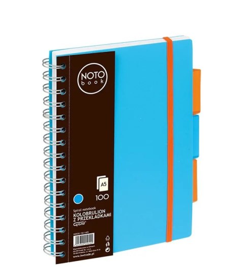Kołobrulion Grand NOTO book A5 100 kartek niebieski kratka 150-1409 3 przekładki Kołobrulion Grand NOTO book A5 100 kartek niebieski kratka 150-1409 3 przekładki