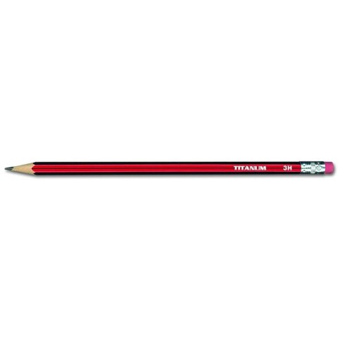 Ołówek techniczny z gumką 3H (12) TITANUM 83721 (X) Ołówek techniczny z gumką 3H (12) TITANUM 83721 (X)