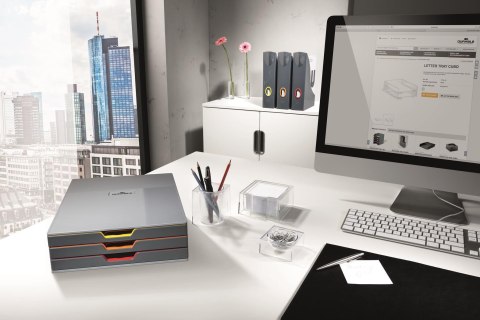 Pojemnik VARICOLOR z 3 szufladkami DURABLE 7603-27 Pojemnik VARICOLOR z 3 szufladkami DURABLE 7603-27