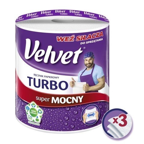Ręcznik VELVET TURBO 3 warstwy 300 listków Ręcznik VELVET TURBO 3 warstwy 300 listków
