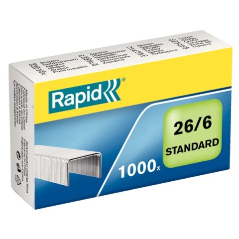 Zszywki Rapid Standard 26/6 1M, 1000 szt., 24861300 Zszywki Rapid Standard 26/6 1M, 1000 szt., 24861300