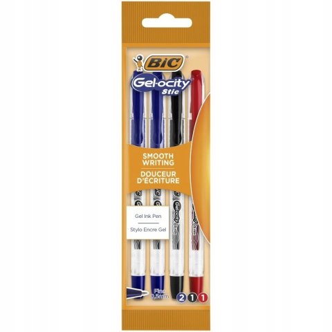 Długopis żelowy BIC Gel-ocity Stic 0.5mm czerwony, 951764 Długopis żelowy BIC Gel-ocity Stic 0.5mm czerwony, 951764