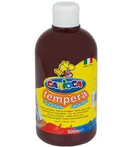 Farba tempera 500 ml, brązowa CARIOCA 170-2355