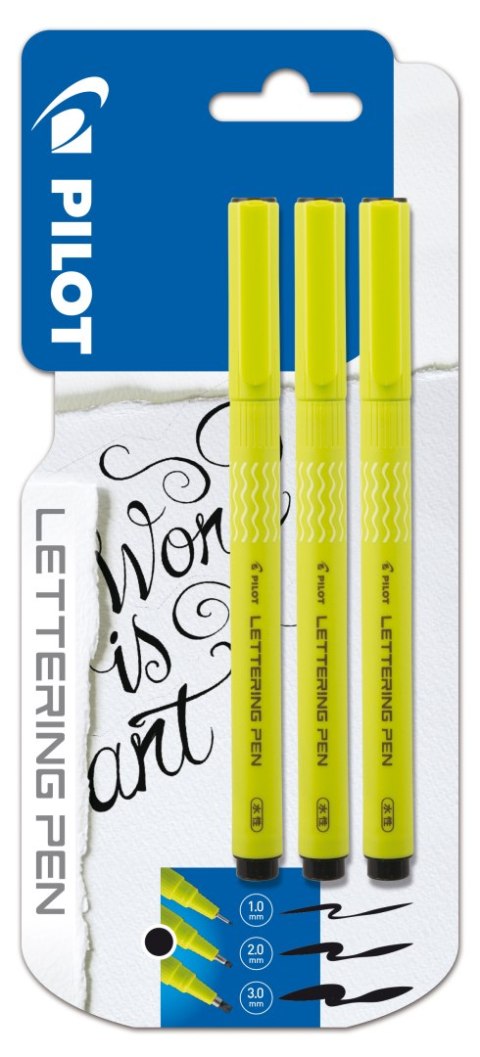 Marker do kaligrafii LETTERING PEN PISWN-DRL-1.2.3.BLX3 PILOT