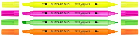 Zakreślacze tekstu BLIZZARD DUO różowy TO-338 Toma Zakreślacze tekstu BLIZZARD DUO różowy TO-338 Toma