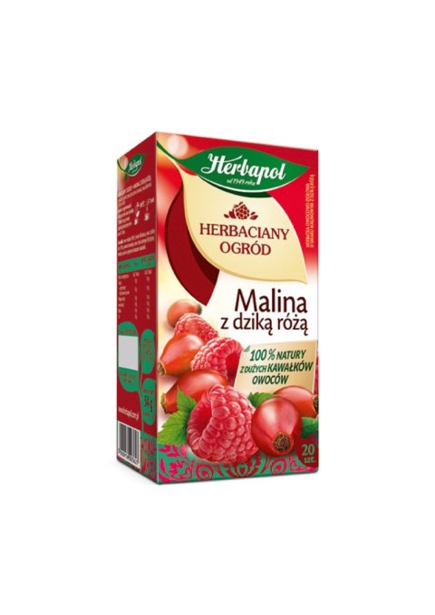 Herbata HERBAPOL HERBACIANY OGRÓD Malina z Dziką Różą (20 saszetek) Herbata HERBAPOL HERBACIANY OGRÓD Malina z Dziką Różą (20 saszetek)