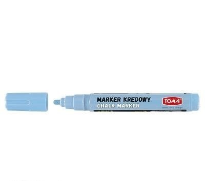 Marker kredowy, końcówka okrągła 4,5mm, 8g tuszu pastelowy niebieski TO-292 Toma Marker kredowy, końcówka okrągła 4,5mm, 8g tuszu pastelowy niebieski TO-292 Toma