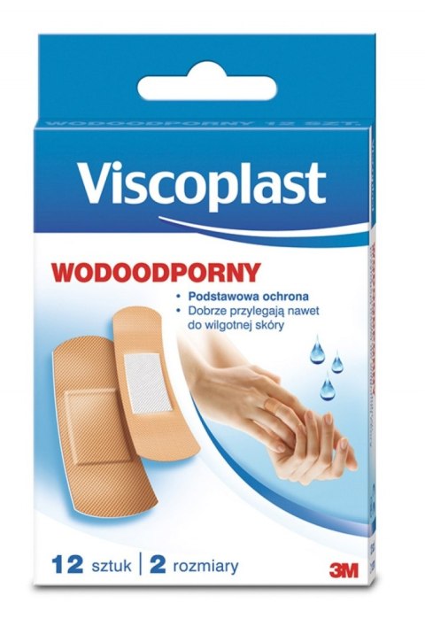 Zestaw plastrów VISCOPLAST, wodoodporne, 12szt. UU001624731