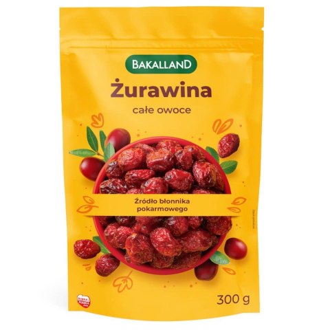 Żurawina 300g BAKALLAND Żurawina 300g BAKALLAND