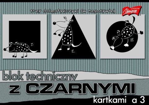 Blok tech czarny kar. A3 10kartek 180gr/m2 UNIPAP Blok tech czarny kar. A3 10kartek 180gr/m2 UNIPAP
