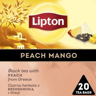 Herbata LIPTON PIRAMID PEACH Mango Brzoskwinia 20t