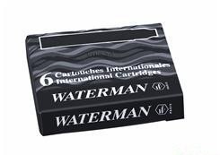 Naboje INTERNATIONAL (6 szt) czarny S0110940 WATERMAN Naboje INTERNATIONAL (6 szt) czarny S0110940 WATERMAN