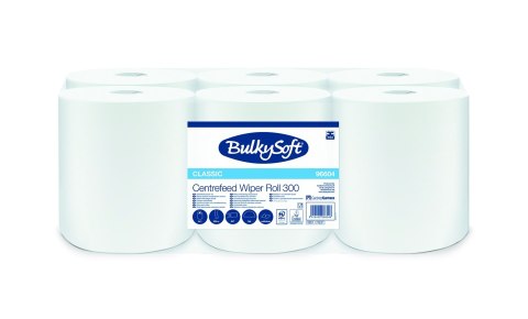 Ręcznik w roli 300m 1w BulkySoft 96604 centralnego dozowania z perforacją op. 6 szt Ręcznik w roli 300m 1w BulkySoft 96604 centralnego dozowania z perforacją op. 6 szt