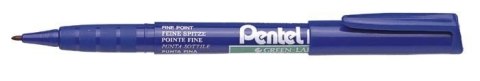 Marker z okrągłą fibrową końcówką niebieski NMS50-C PENTEL Marker z okrągłą fibrową końcówką niebieski NMS50-C PENTEL