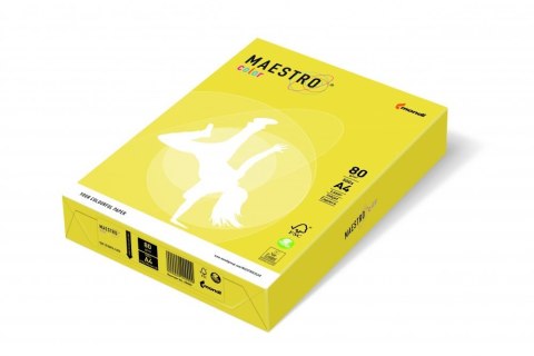 Papier xero MAESTRO COLOR A4 80g CY39 kanarkowy Papier xero MAESTRO COLOR A4 80g CY39 kanarkowy