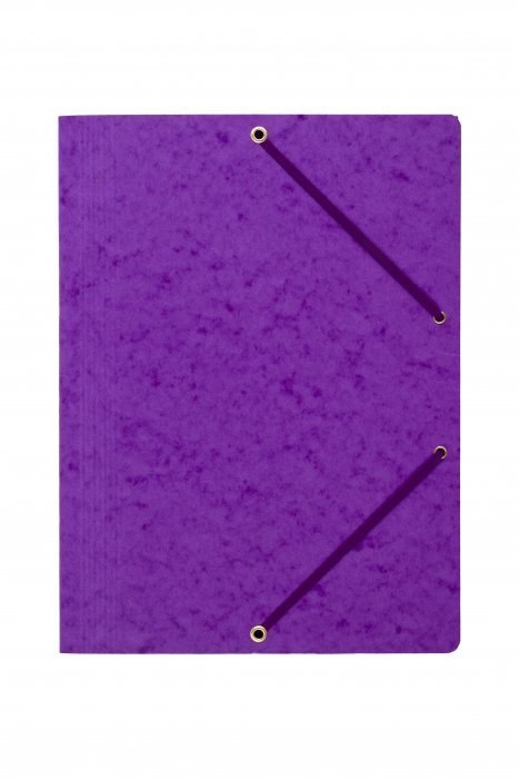 Teczka z gumką rogi DOTTS A4 preszpan fioletowa 390g Teczka z gumką rogi DOTTS A4 preszpan fioletowa 390g
