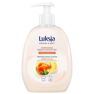 LUKSJA Mydło w płynie z dozownikiem 500 ml Peach&White Tea