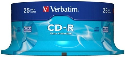 Płyta CD-R VERBATIM CAKE (25) Extra Protection 700MB x52 43432 Płyta CD-R VERBATIM CAKE (25) Extra Protection 700MB x52 43432
