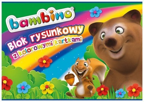 Blok rys. z kolor. kart. A4,16k BAMBINO *2878 ST.MAJEWSKI Blok rys. z kolor. kart. A4,16k BAMBINO *2878 ST.MAJEWSKI