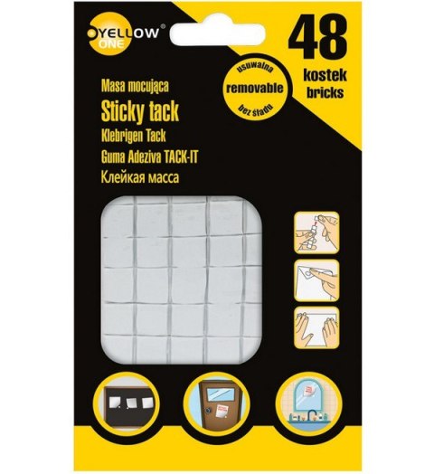 Masa mocująca YELLOW ONE 50g-48 kostek 125-1041 Masa mocująca YELLOW ONE 50g-48 kostek 125-1041