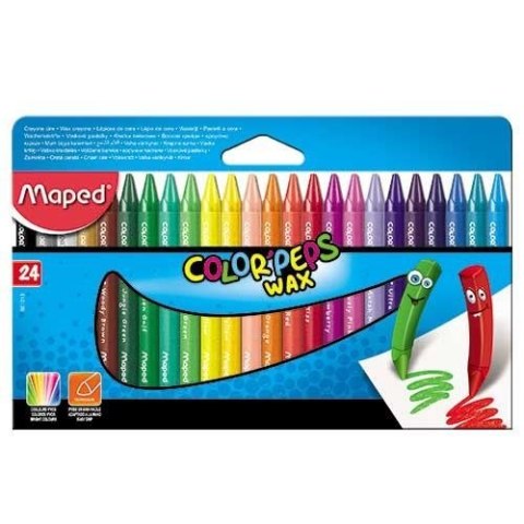 Kredki COLORPEPS świecowe 24 kolorów 861013 MAPED Kredki COLORPEPS świecowe 24 kolorów 861013 MAPED