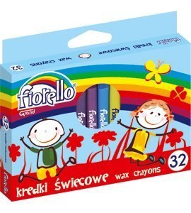 Kredki FIORELLO świecowe 32 kolorów 170-1387 Kredki FIORELLO świecowe 32 kolorów 170-1387