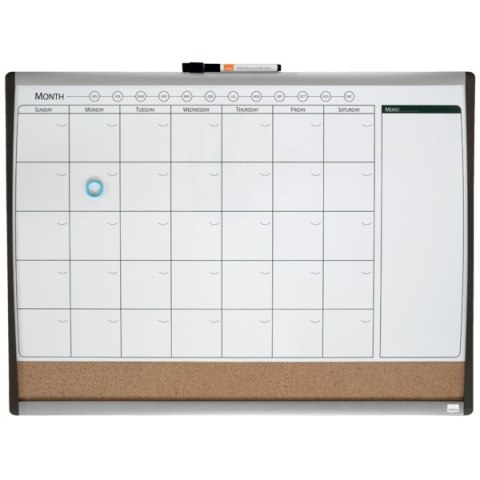 Magnetyczny planer miesięczny Nobo, 585 x 430 mm, 1903813 Magnetyczny planer miesięczny Nobo, 585 x 430 mm, 1903813