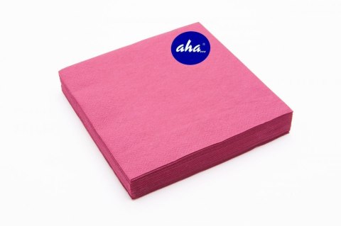 Serwetki AHA bordowe 33x33cm, 20sztuk, intensywny Serwetki AHA bordowe 33x33cm, 20sztuk, intensywny