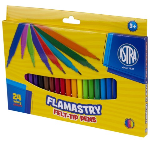 Flamastry Astra CX - 24 kolory, 314107003 Flamastry Astra CX - 24 kolory, 314107003