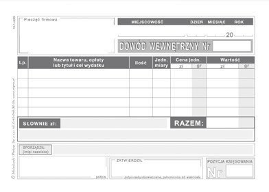 K-13 Dowód wewnętrzny A6 MICHALCZYK&PROKOP K-13 Dowód wewnętrzny A6 MICHALCZYK&PROKOP