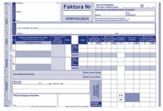 107-3E Faktura VAT korygująca MICHALCZYK&PROKOP A5 80 kartek